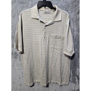 VINTAGE Palmland Club Shirt Mens Large* Polo Golf Multicolor Striped Classic 90s